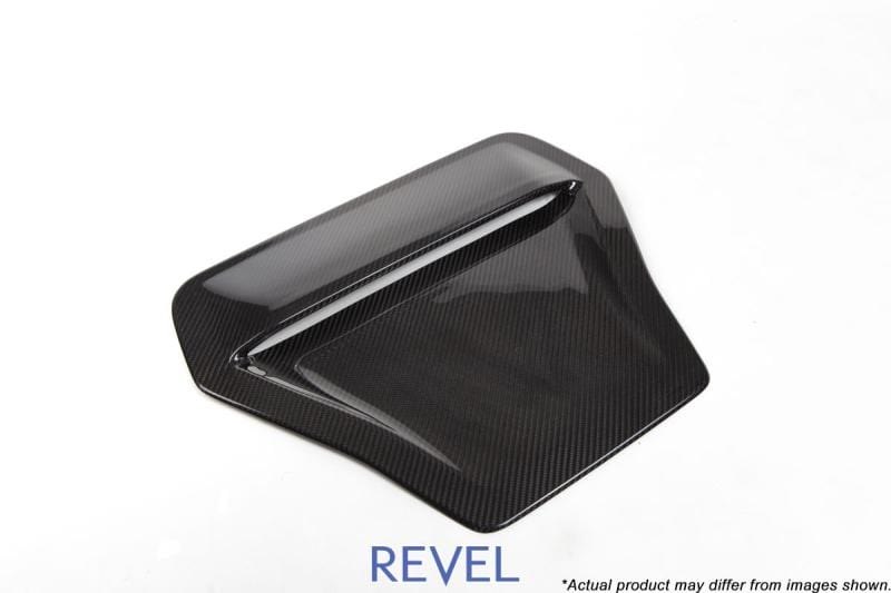 Revel GT Dry Carbon Engine Hood Scoop Cover 17-18 Honda Civic Type-R - 1 Piece - Two Step Performance