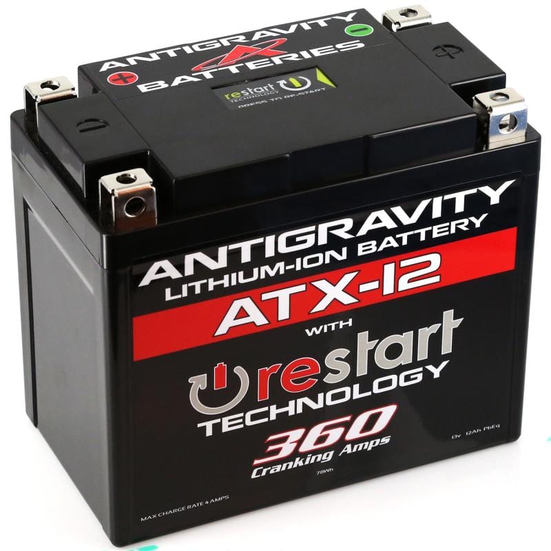 Antigravity YTX12 High Power Lithium Battery w/Re-Start - Two Step Performance