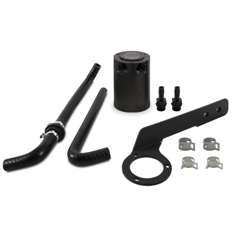 Mishimoto 2018+ Honda Accord 2.0T Baffled Oil Catch Can PCV Side - Black - Two Step Performance