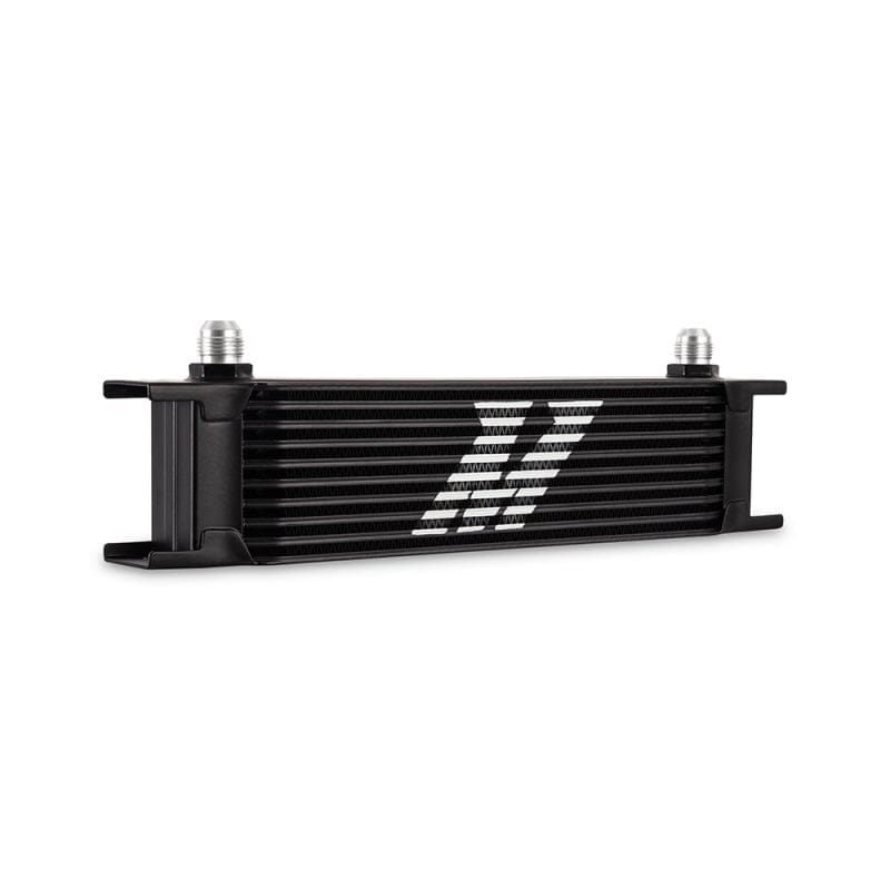 Mishimoto Universal -8AN 10 Row Oil Cooler - Black - Two Step Performance