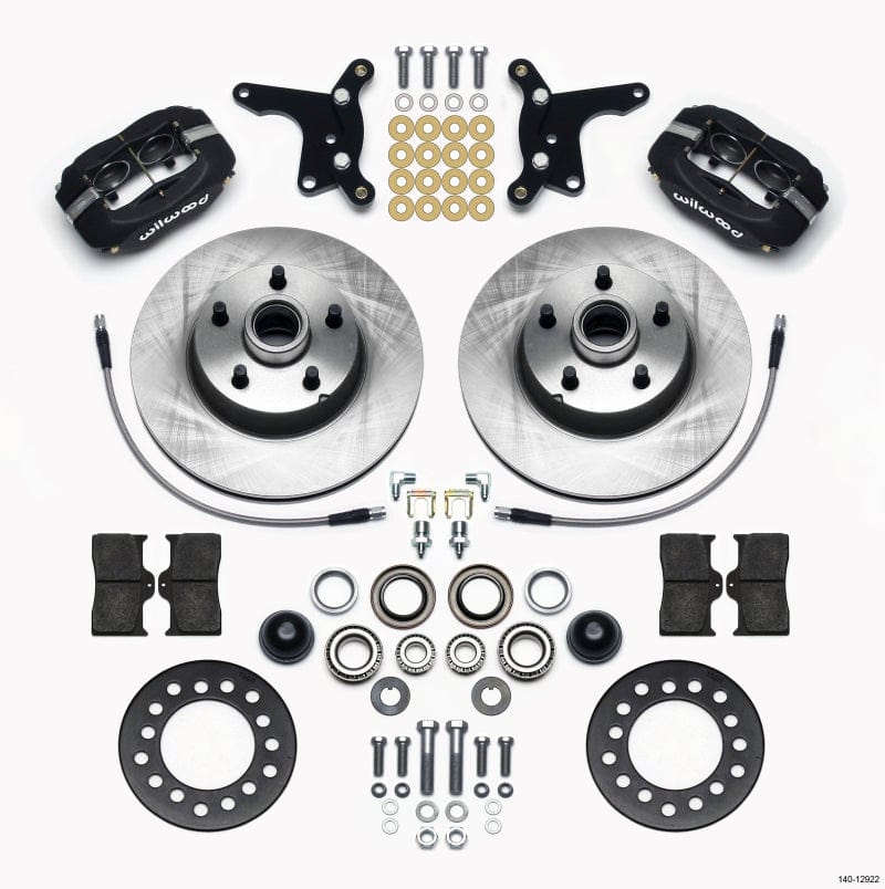 Wilwood Forged Dynalite Front Kit 11.28in 1 PC Rotor&Hub Ford 1954-1956 - Two Step Performance