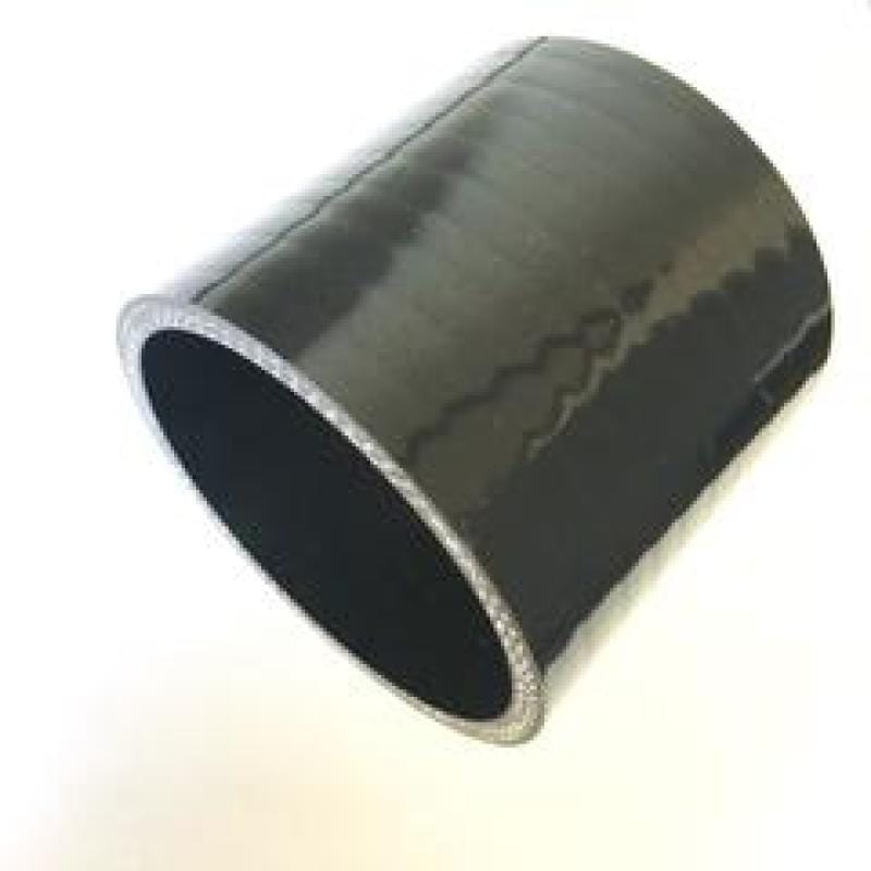 Ticon Industries 4-Ply Black 3.0in Straight Silicone Coupler - Two Step Performance