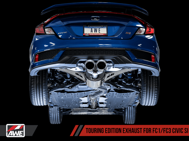 Touring Edition Exhaust w/ Front Pipe for 2017+ Honda Civic Si - Two Step Performance