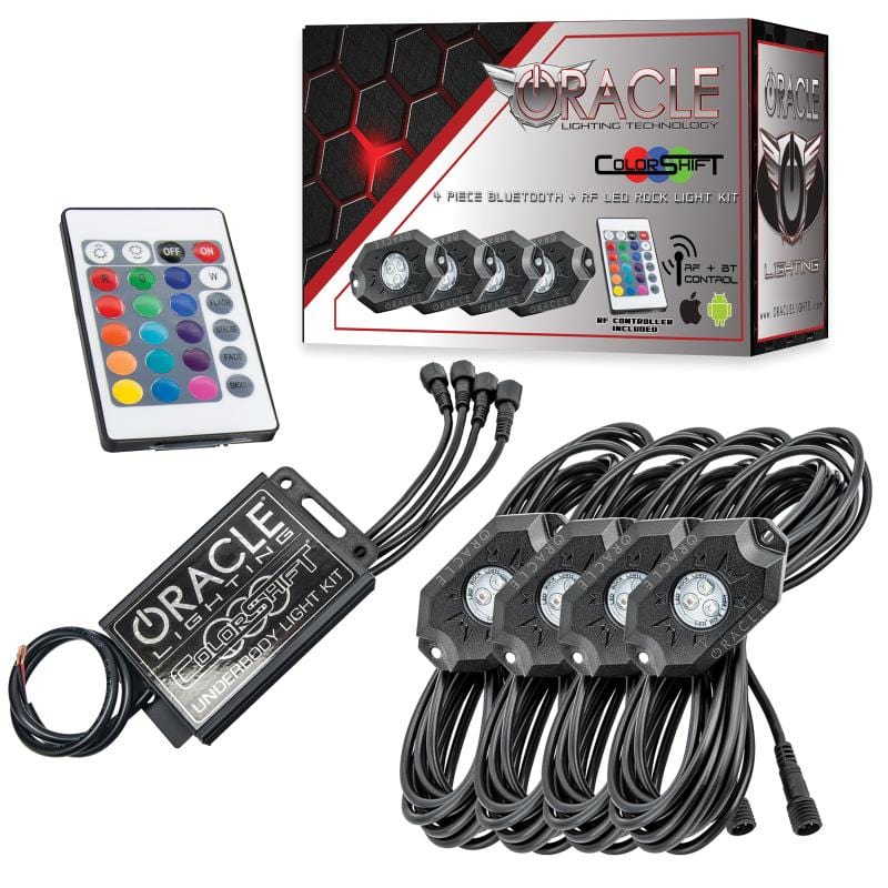 Oracle Bluetooth + RF Underbody Rock Light Kit - 4 PCS - ColorSHIFT - Two Step Performance