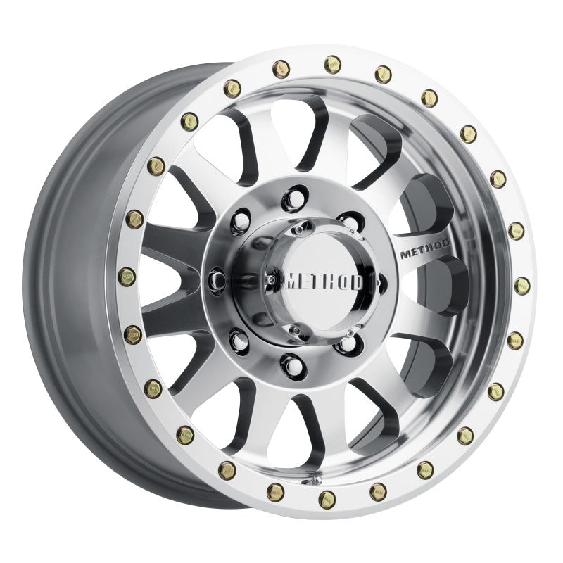 Method MR304 Double Standard 17x8.5 0mm Offset 8x170 130.81mm CB Machined/Clear Coat Wheel