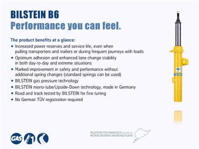 Bilstein B6 (HD) Series 97-04 Spartan Mountain Master 46mm Rear Monotube Shock Absorber - Two Step Performance