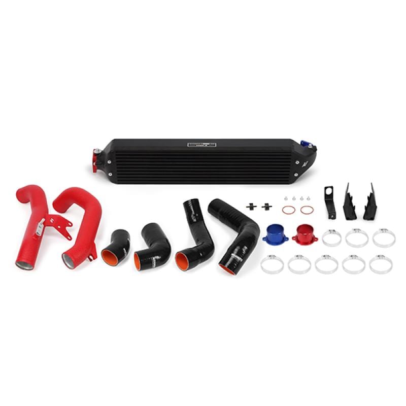 Mishimoto 2016+ Honda Civic 1.5T / 2017+ Honda Civic Si Black Intercooler Kit w/Red Pipes 