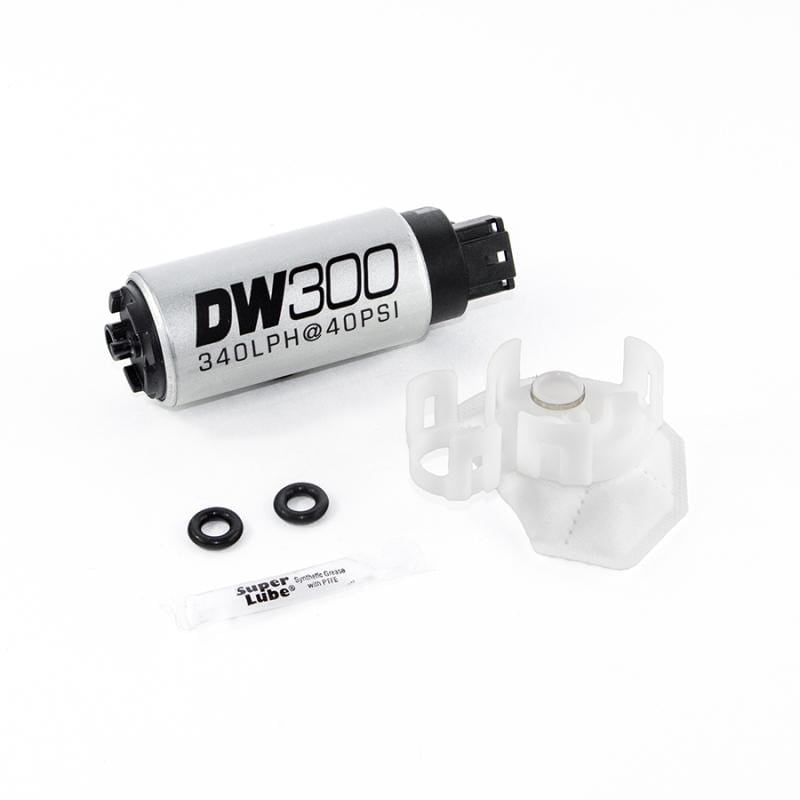 DeatschWerks 340lph DW300C Compact Fuel Pump w/Install Kit 08-15 Mitsubishi EVO X (w/o Clips) - Two Step Performance