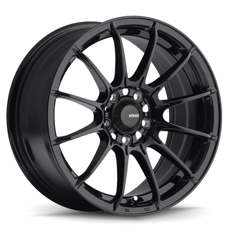 Konig Dial In 15x8 4x100 ET25 Gloss Black - Two Step Performance