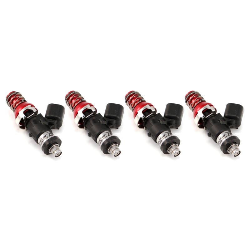 Injector Dynamics ID1050 Injectors- 11mm Top Adapter (Red)- Denso Lower Cushions (Set Of 4) - Two Step Performance