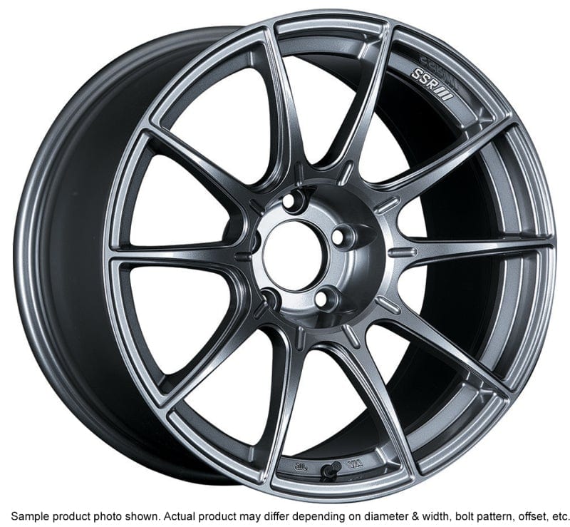 SSR GTX01 18x9.5 5x114.3 22mm Offset Dark Silver Wheel Evo 8 9 X / G35 / 350z / 370z - Two Step Performance