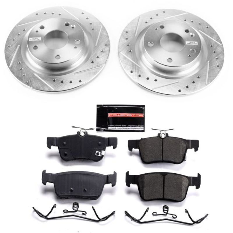 Power Stop Z23 Evolution Sport Rear Brake Kit for 2017-2021 Honda Civic Si [FC1/FC3]