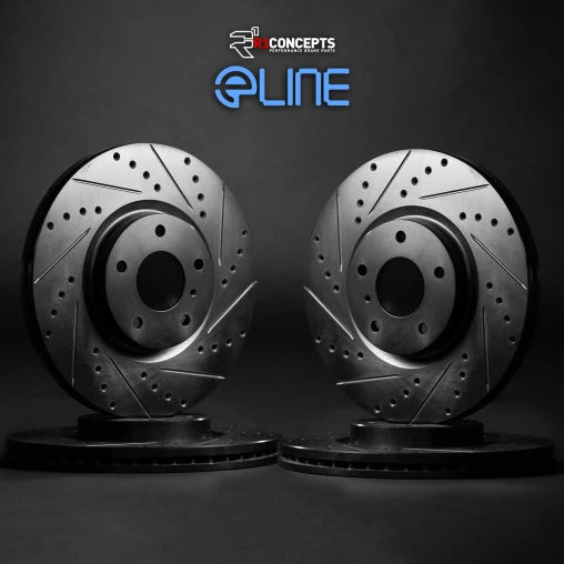R1 eLINE Black Series Drilled & Slotted Brake Rotors (Non-Si)