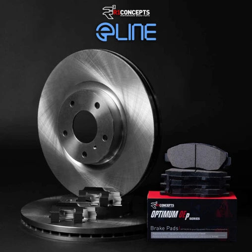 R1 eLINE Blank Rotors with OPTIMUM OEp Pads, Hardware (22+ Si Only)
