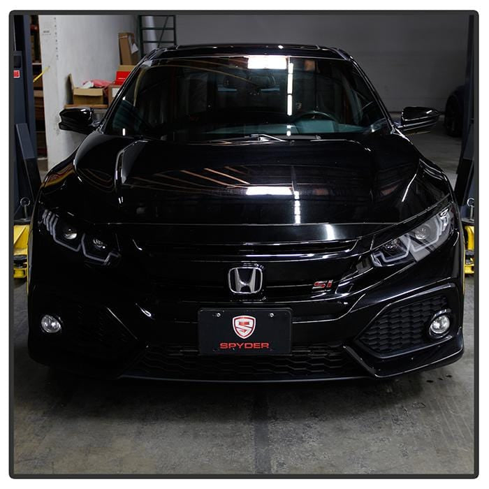 Spyder Signature Projector Headlights with LED Sequential Turn Signal for 2016+ Honda Civic - Two Step Performance