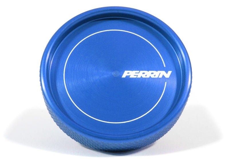 Perrin 02-21 Subaru WRX / 04-21 STI / 00-16 Forester XT Oil Fill Cap - Blue - Two Step Performance