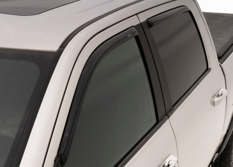 AVS 17-18 Honda Ridgeline Ventvisor In-Channel Front & Rear Window Deflectors 4pc - Smoke