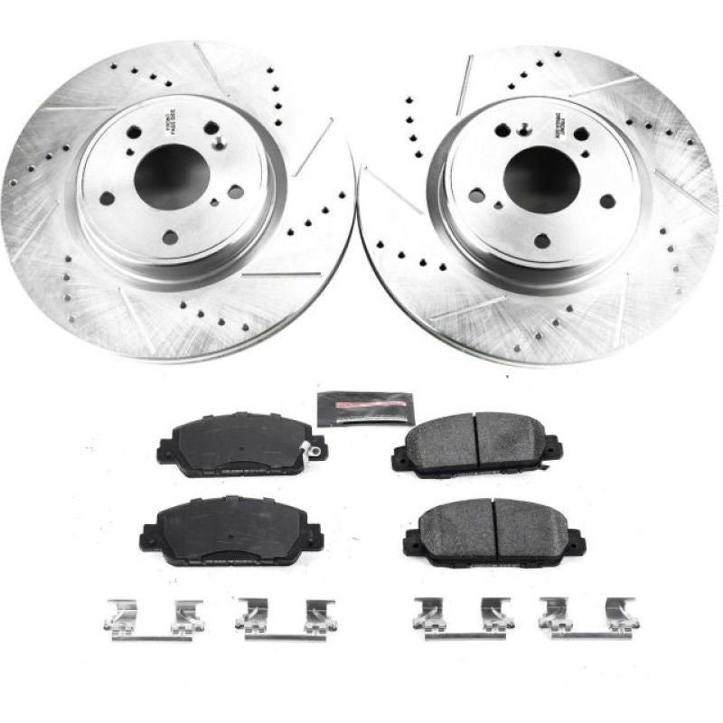 Power Stop Z23 Evolution Sport Front Brake Kit for 2018-2022 Honda Accord [CV1/CV2]