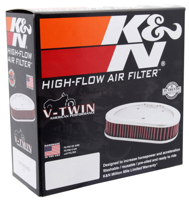 K&N Custom Air Filter 6.25in OS Width / 9.688in OS Length / 2.188in Height