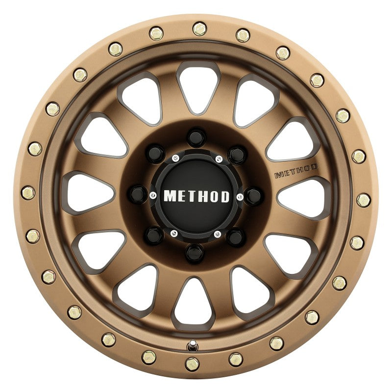 Method MR304 Double Standard 17x8.5 0mm Offset 8x6.5 130.81mm CB Method Bronze Wheel