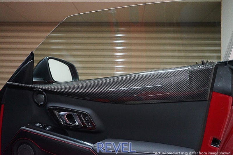 Revel GT Dry Carbon Door Trim Cover 2020 Toyota GR Supra - 2 Pieces - Two Step Performance