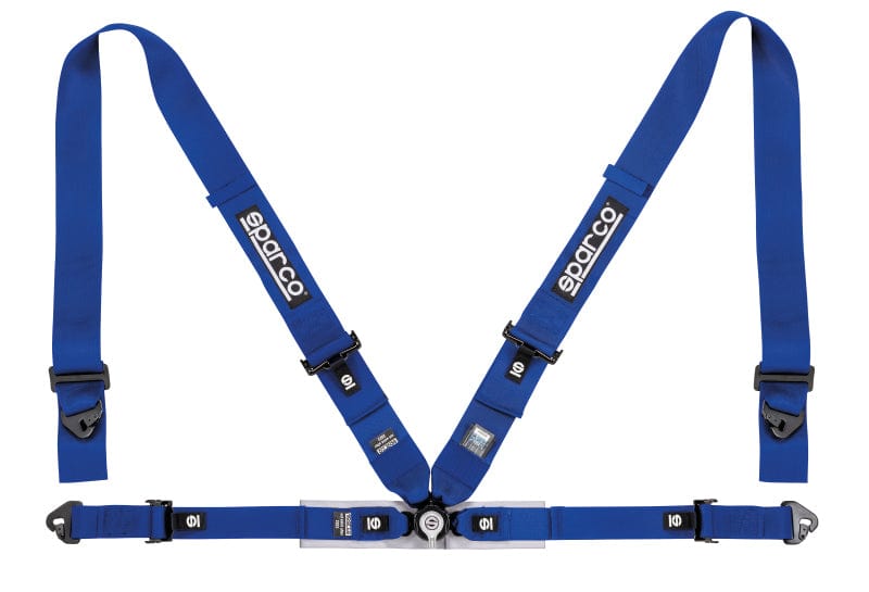 Sparco Belt 4Pt 3in/2in Competition Harness - Blue - Two Step Performance