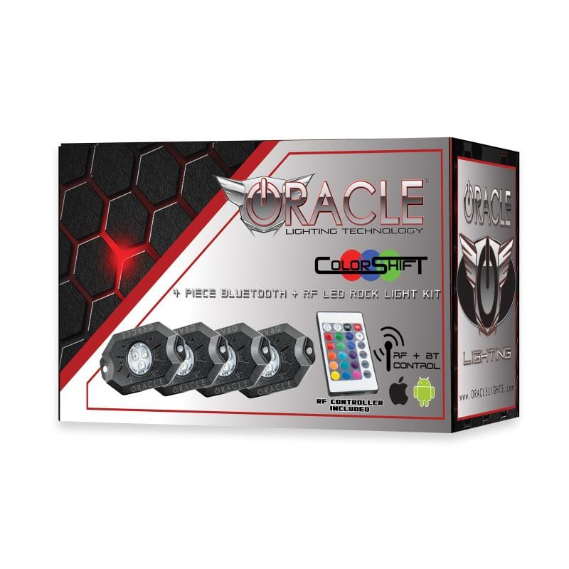 Oracle Bluetooth + RF Underbody Rock Light Kit - 4 PCS - ColorSHIFT - Two Step Performance
