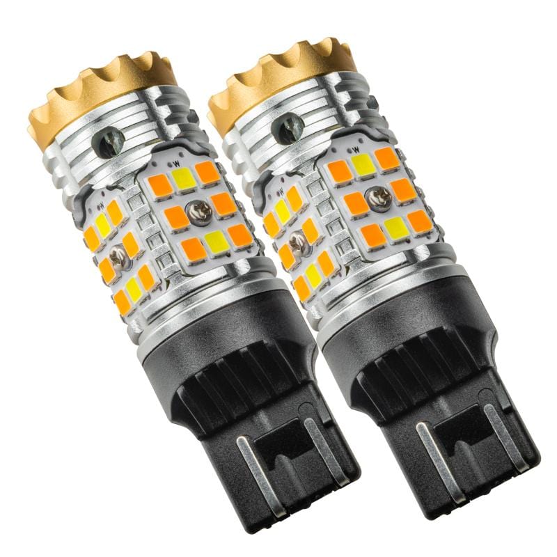 Oracle 7443-CK LED Switchback High Output Can-Bus LED Bulbs - Amber/White Switchback - Two Step Performance