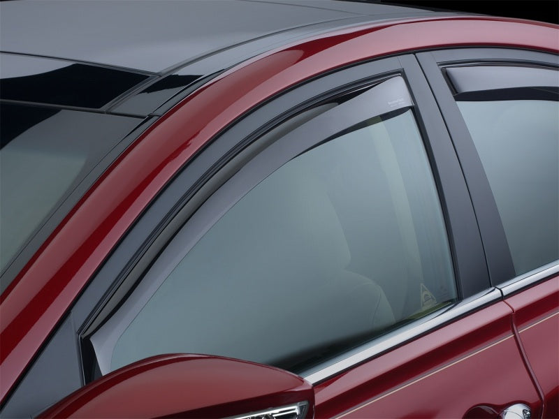 WeatherTech 12+ Honda Civic Front Side Window Deflectors - Dark Smoke
