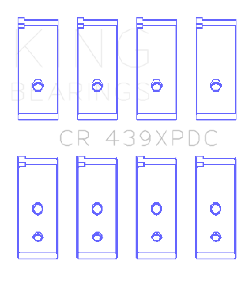 King Honda 4 B18A1/B18B1 (Size Standard) Connecting Rod Bearing Set