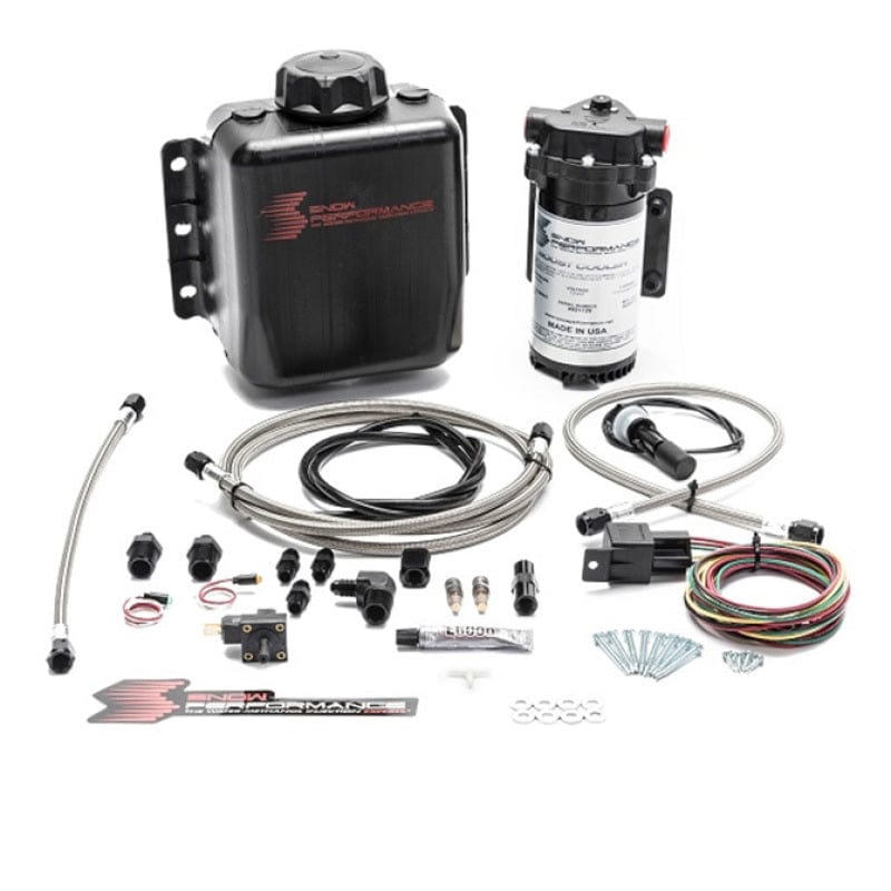 Snow Performance Stg 1 Boost Cooler F/I Water Injection Kit (Incl. SS Braided Line and 4AN Fittings) - Two Step Performance