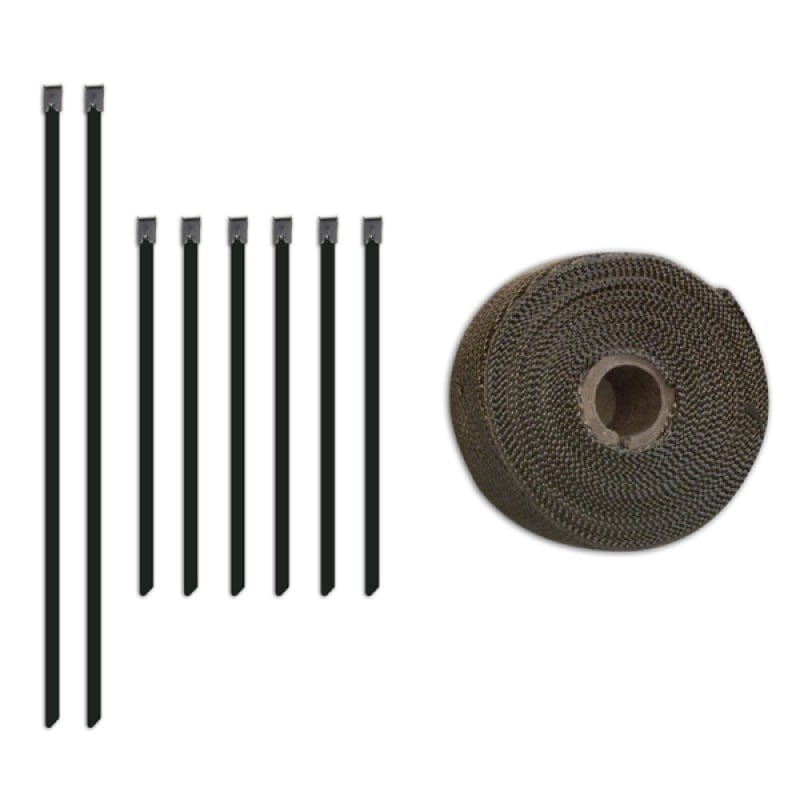 Mishimoto 2 inch x 35 feet Heat Wrap with Stainless Locking Tie Set - Two Step Performance
