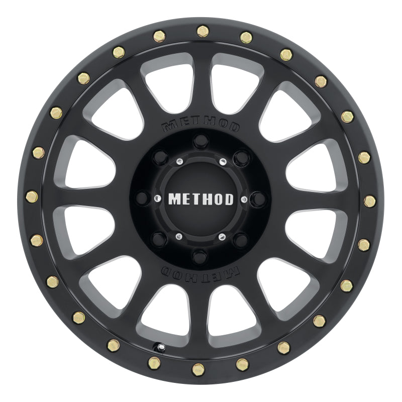 Method MR305 NV 20x9 +18mm Offset 8x6.5 130.81mm CB Matte Black Wheel