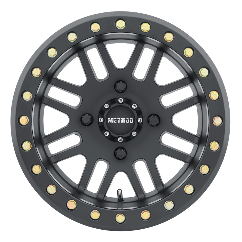 Method MR406 UTV Beadlock 15x8 / 4+4/0mm Offset / 4x136 / 106mm CB Matte Black Wheel