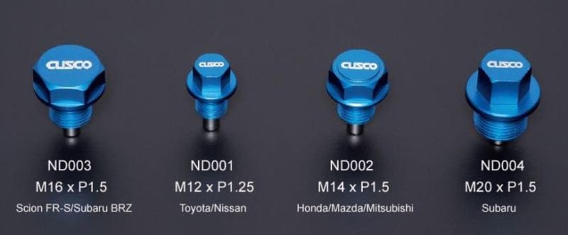 Cusco Neodymium Magnetic Drain Bolt - Honda/Mazda/Mitsubishi/Suzuki - Two Step Performance