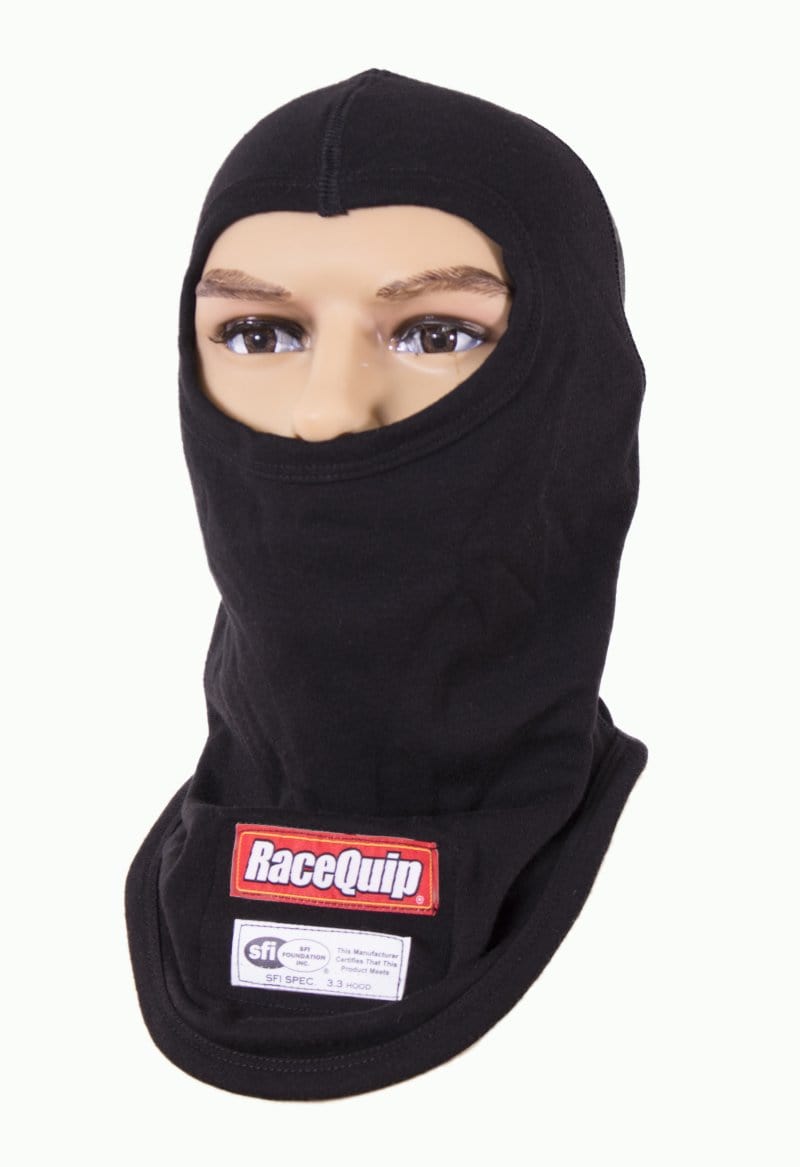 RaceQuip Black SFI 3.3 Fr Two Layer Hood - Two Step Performance