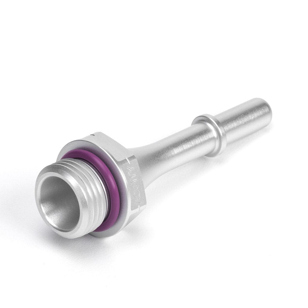 5/16" Quick-Connect to -8 O-Ring Boss (ORB) Adapter, 62mm flange to tip - Two Step Performance
