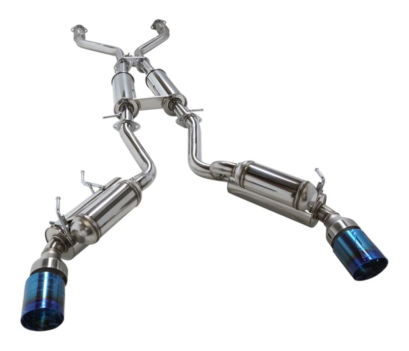 HKS 09+ 370z Dual Hi-Power Titanium Tip Catback Exhaust (requires removal of emissions canister shie - Two Step Performance