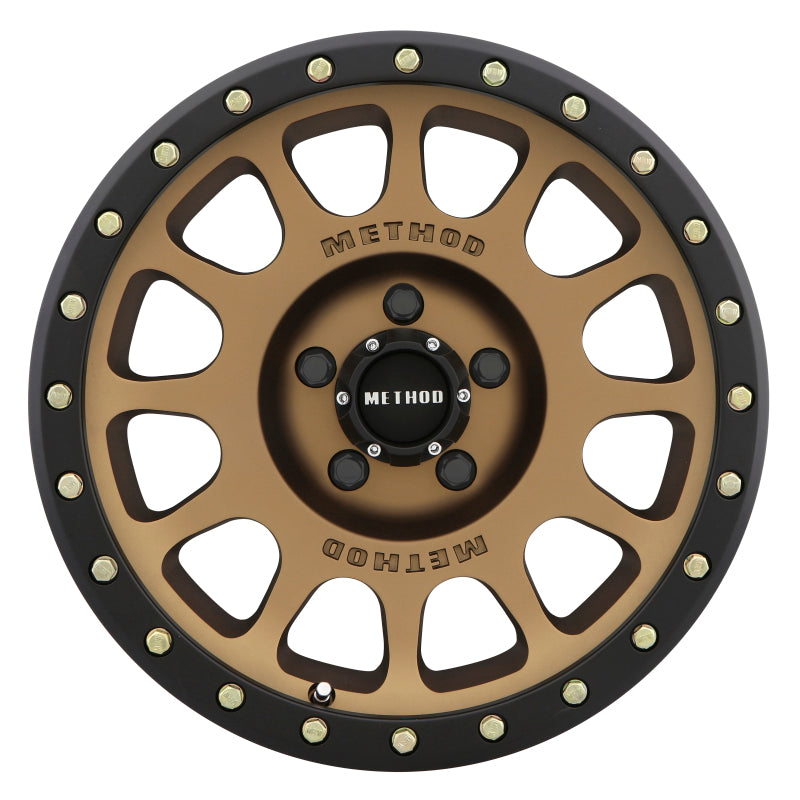 Method MR305 NV 17x8.5 0mm Offset 5x5 94mm CB Method Bronze/Black Street Loc Wheel