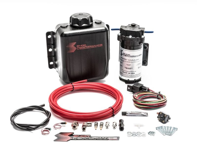 Snow Performance Stg 1 Boost Cooler TD Water Injection Kit (Incl. Red Hi-Temp Tubing/Quick Fittings) - Two Step Performance