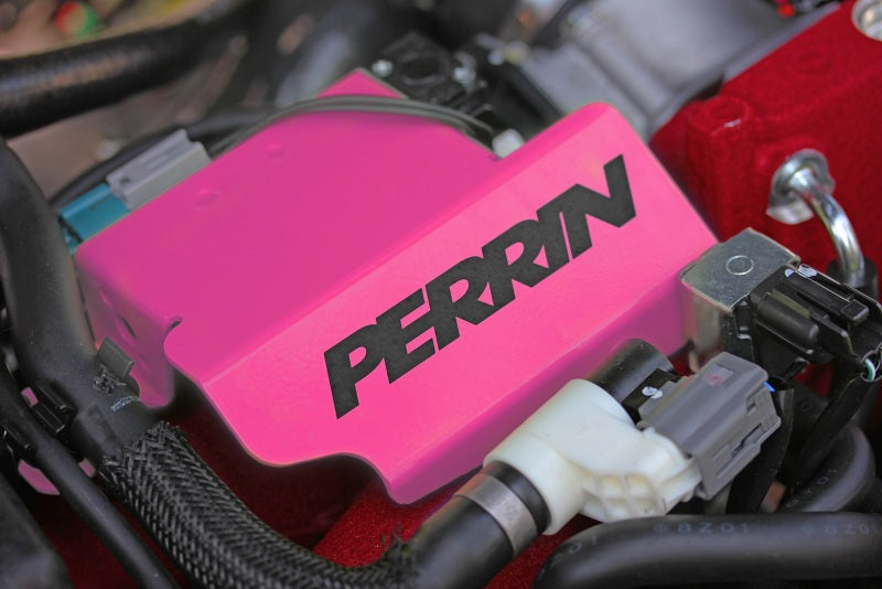 Perrin 2008+ STI Boost Control Solenoid Cover (Cartridge Type EBCS) - Hyper Pink