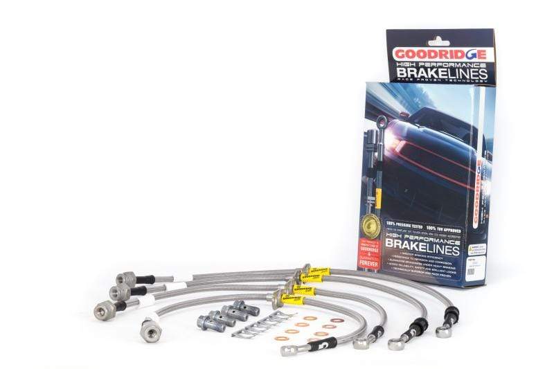 Goodridge 17-18 Honda Civic Si (Si Model Only) SS Brake Line Kit - Two Step Performance