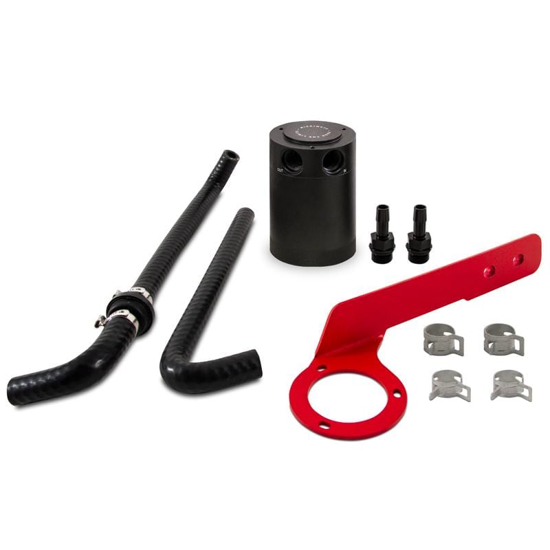 Mishimoto 2018+ Honda Accord 2.0T Baffled Oil Catch Can PCV Side - Red - Two Step Performance