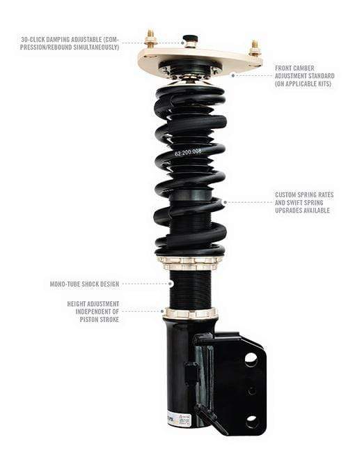 BR Series Coilovers for 2016+ Honda Civic Non-Si Coupe / Sedan - Two Step Performance