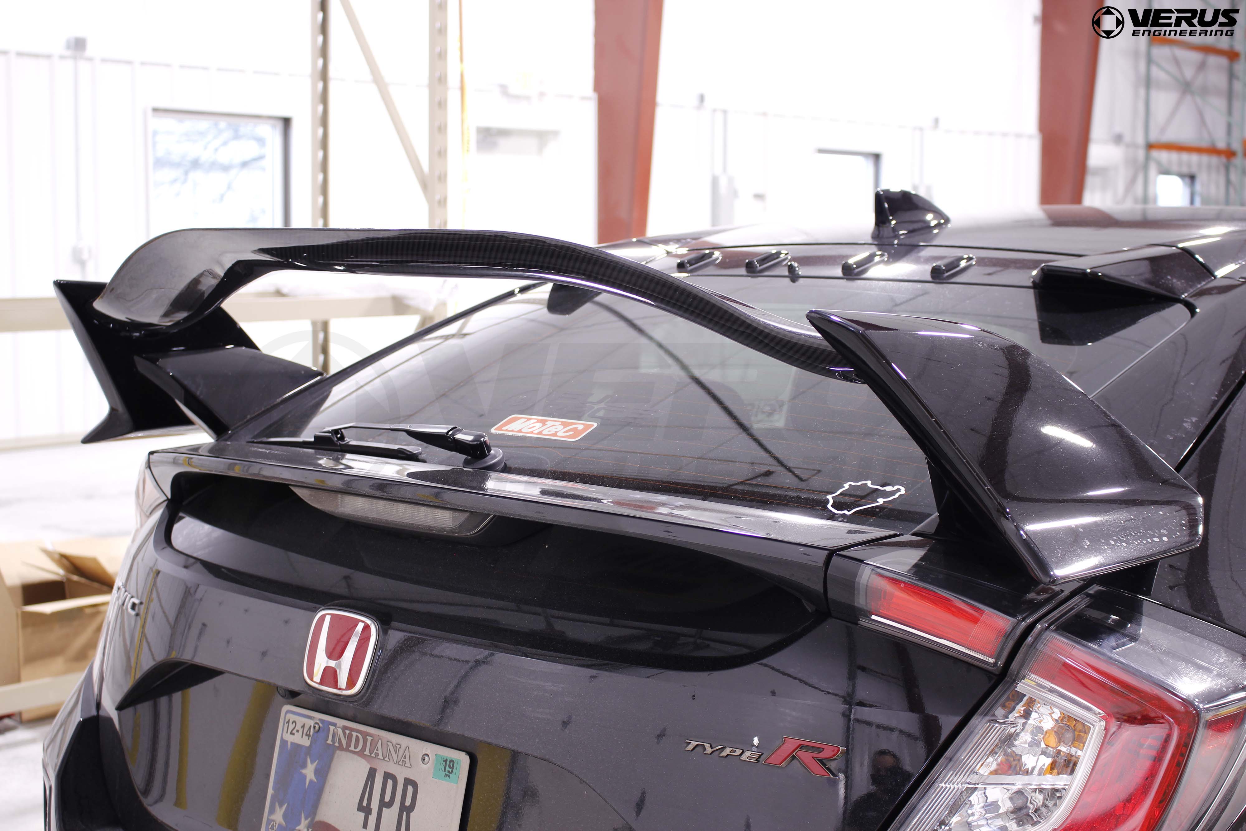 P10 Rear Wing for 2017+ Honda Civic Type R FK8 - Two Step Performance
