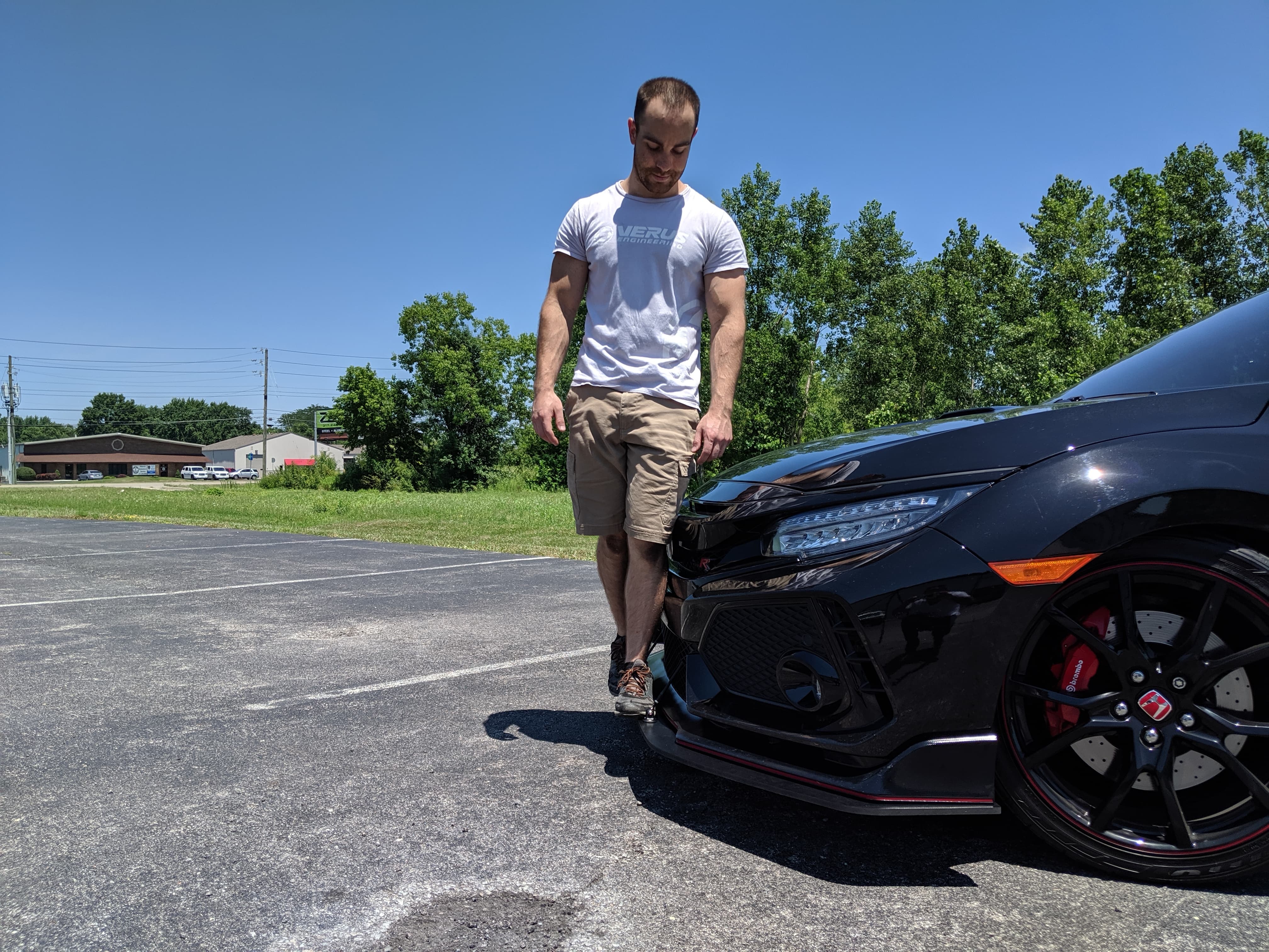 Front Splitter Kit for 2017+ Honda Civic Type R FK8 - Two Step Performance