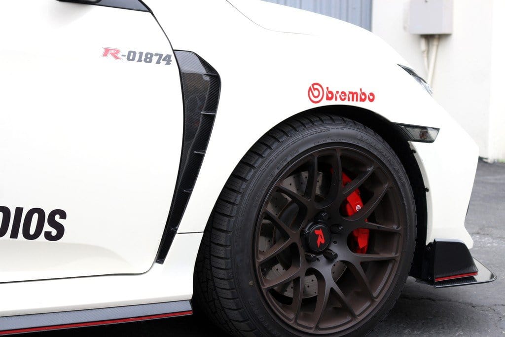 Carbon Fiber Fender Vents for 2017+ Honda Civic Type R FK8 - Two Step Performance