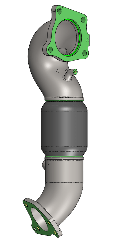 2016-2021 Civic Turbo Performance Downpipe - Two Step Performance