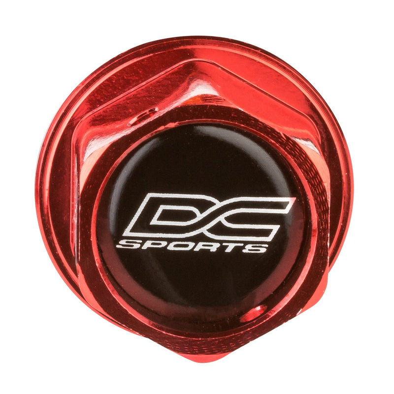 DC Sports Red Magnetic Drain Plug (Honda Mitsubishi Mazda)