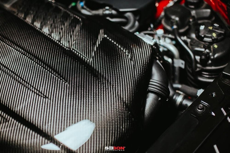 Carbon Fiber Engine Cover for 2020+ Toyota Supra - Two Step Performance